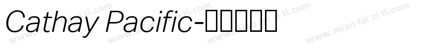Cathay Pacific字体转换